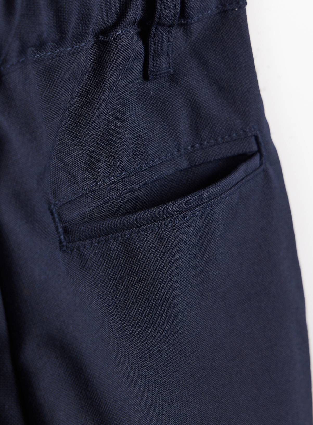 2 Pack Navy Woven Trousers with Reinforced Knees & Extendable Hem 6 years - Image 4