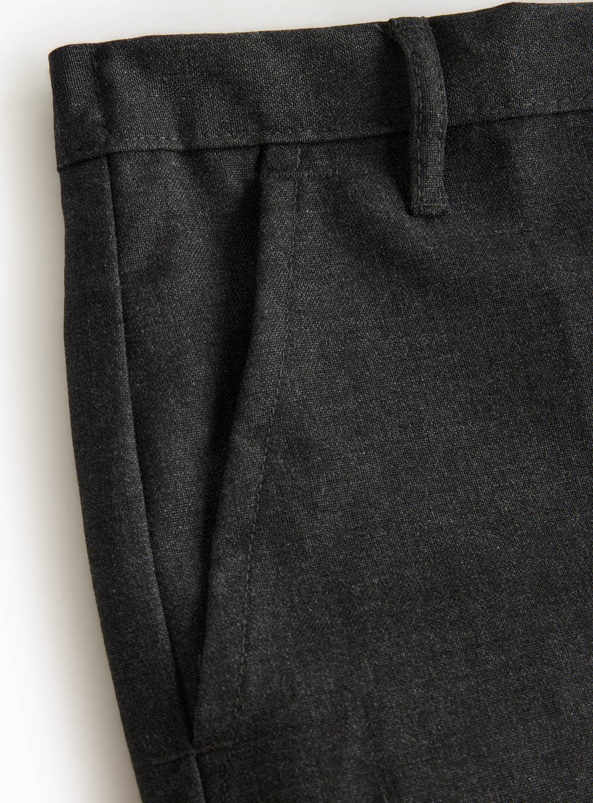 2 Pack Grey Woven Trousers with Reinforced Knees & Extendable Hem 11 years - Image 6
