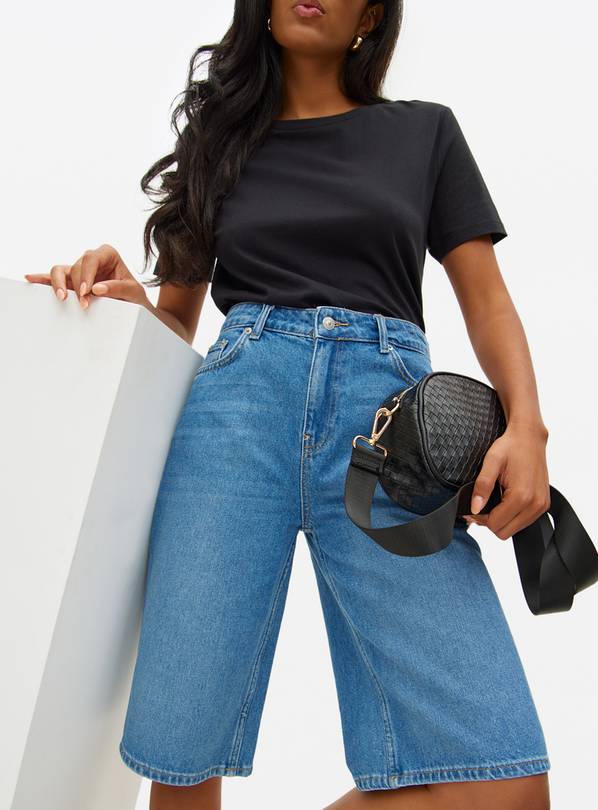 Mid Washed Denim Jorts 6 0