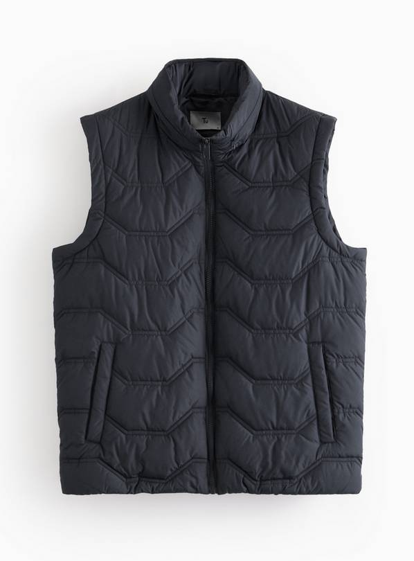 Black Quilted Core Gilet XXXL