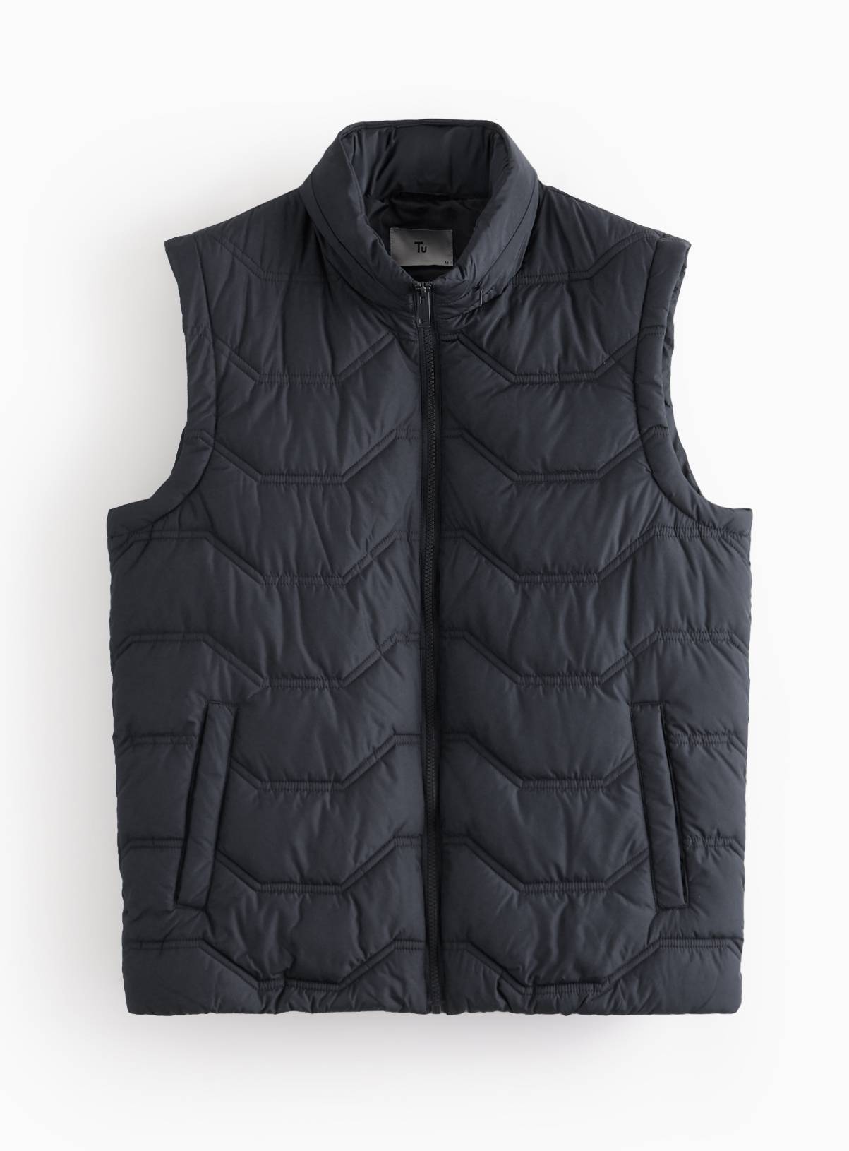 Black Quilted Core Gilet XL - Image 3