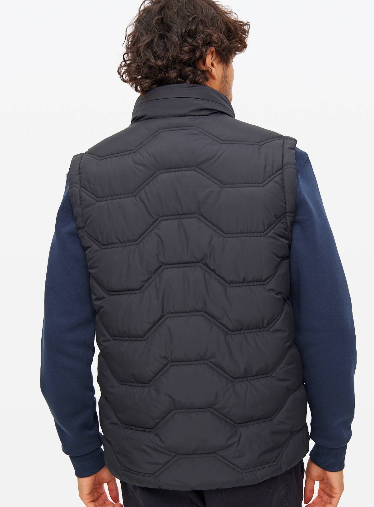 Black Quilted Core Gilet XL - Image 5