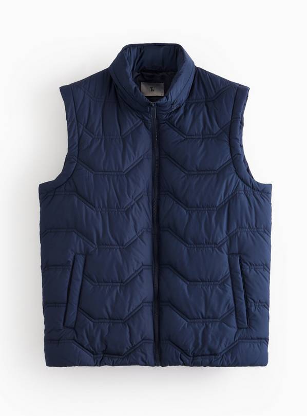 Navy Quilted Core Gilet XXXL