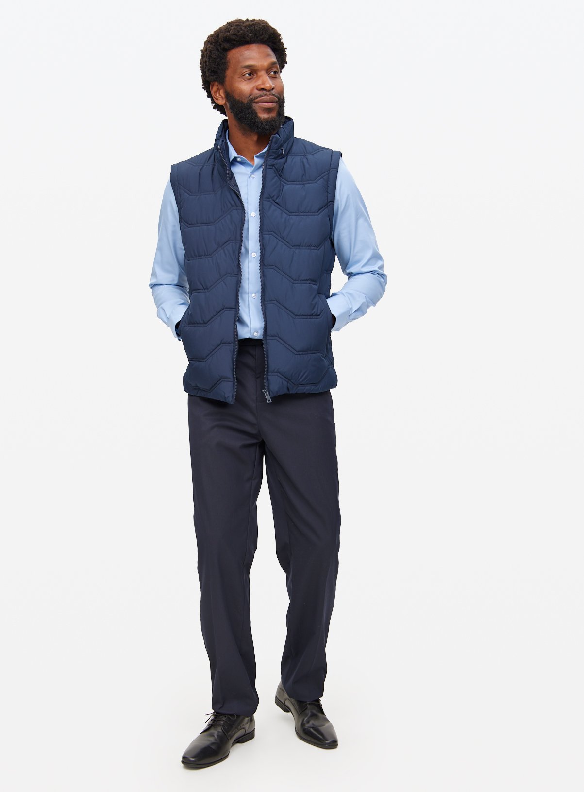Navy Quilted Core Gilet XL - Image 2 thumbnail