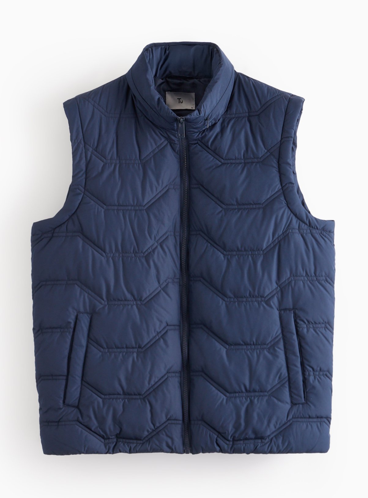 Navy Quilted Core Gilet XL - Image 3 thumbnail