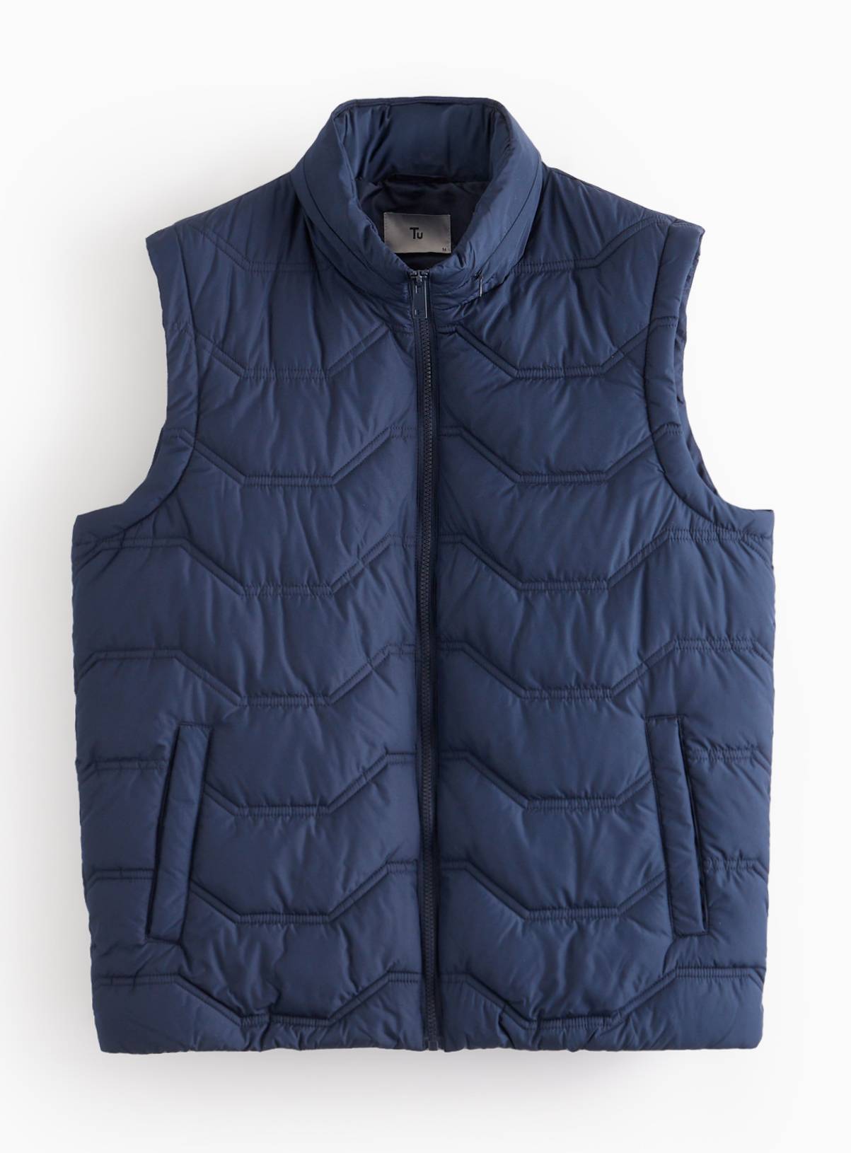 Navy Quilted Core Gilet XL - Image 3