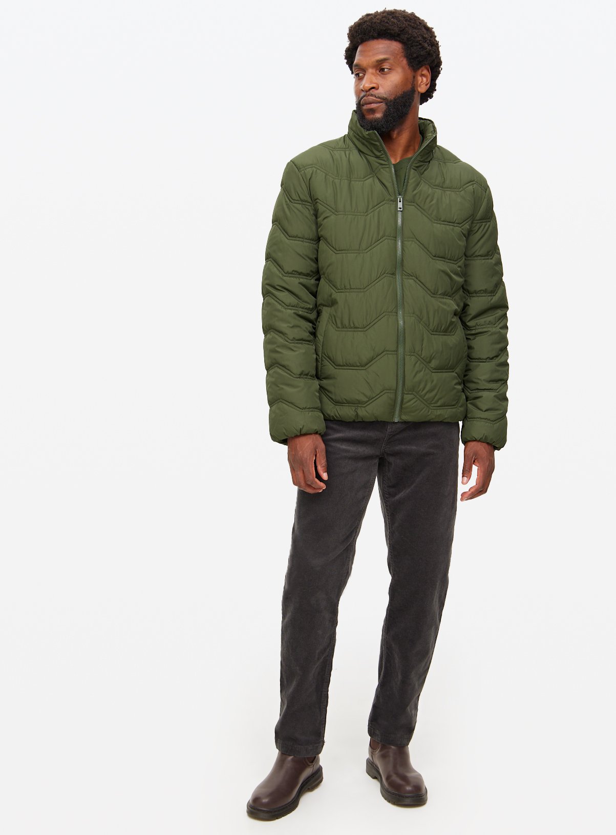 Khaki Core Padded Jacket XXXL - Image 2 thumbnail