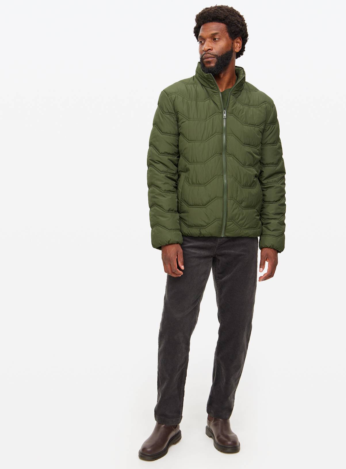 Khaki Core Padded Jacket XXXL - Image 2