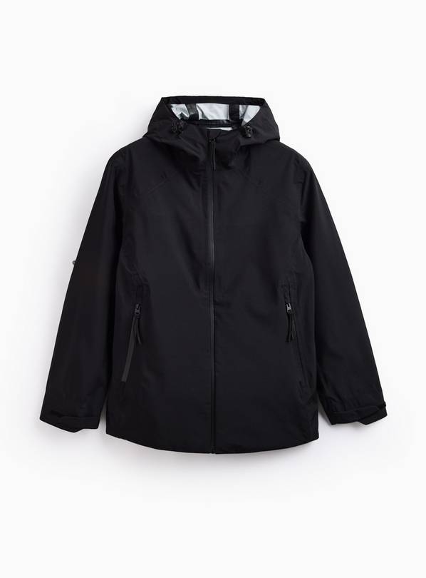 Black Technical Rain Mac XXXL