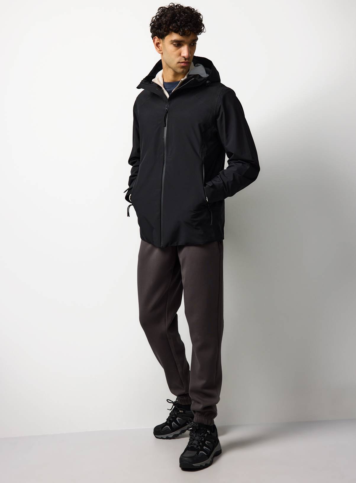 Black Technical Rain Mac XXXL - Image 2
