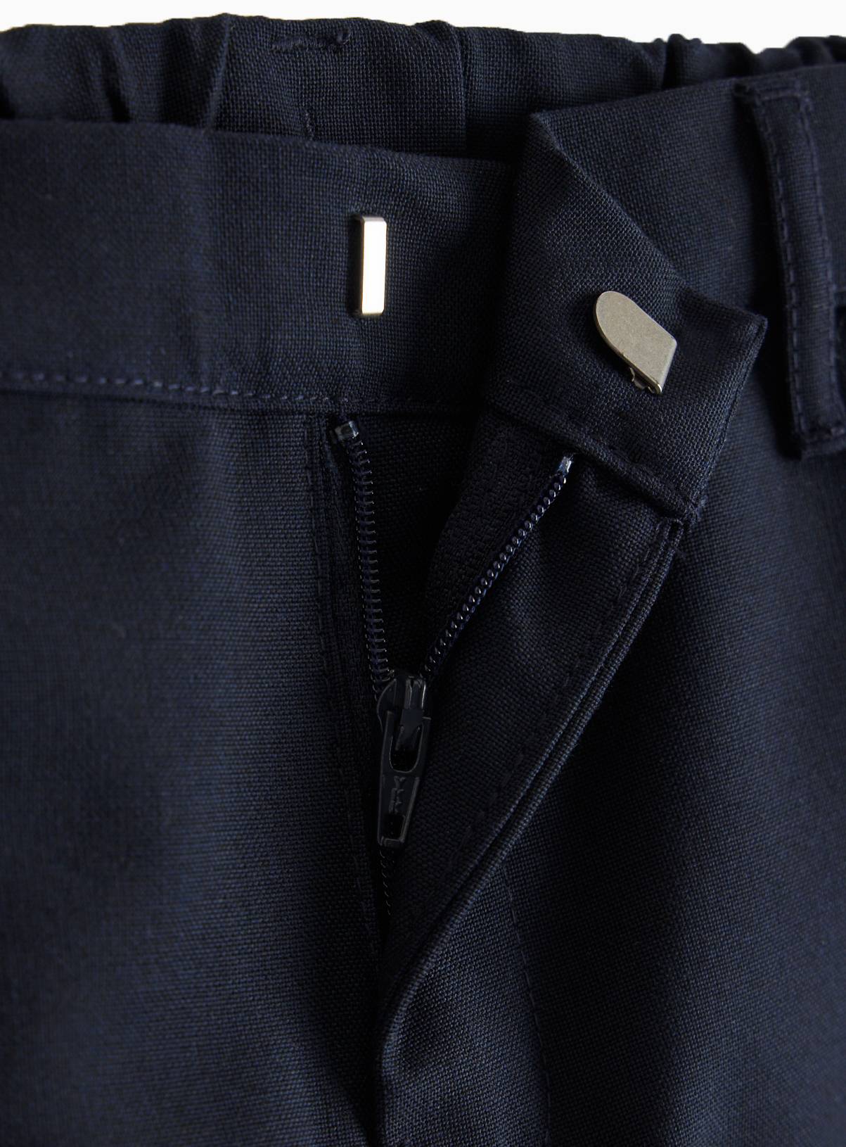 4 Pack Navy Trousers with Reinforced Knees & Extendable Hems 4 years - Image 3