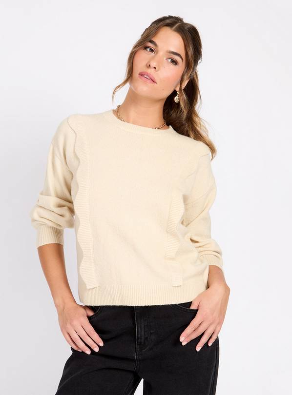 LITTLE MISTRESS Cream Knit Jumper M