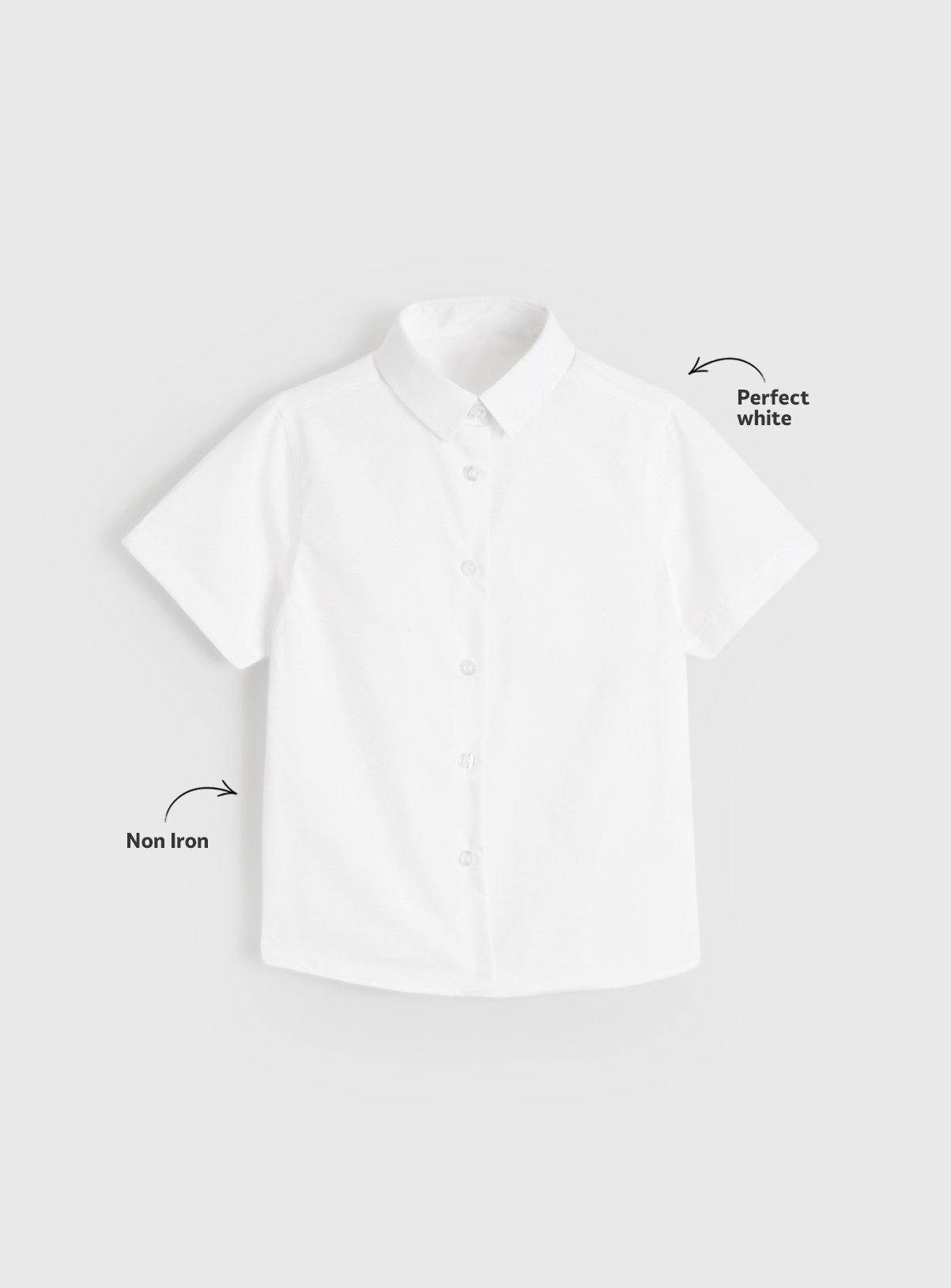 Perfect White Woven Slim Fit Shirts 3 Pack 10 years - Image 2 thumbnail