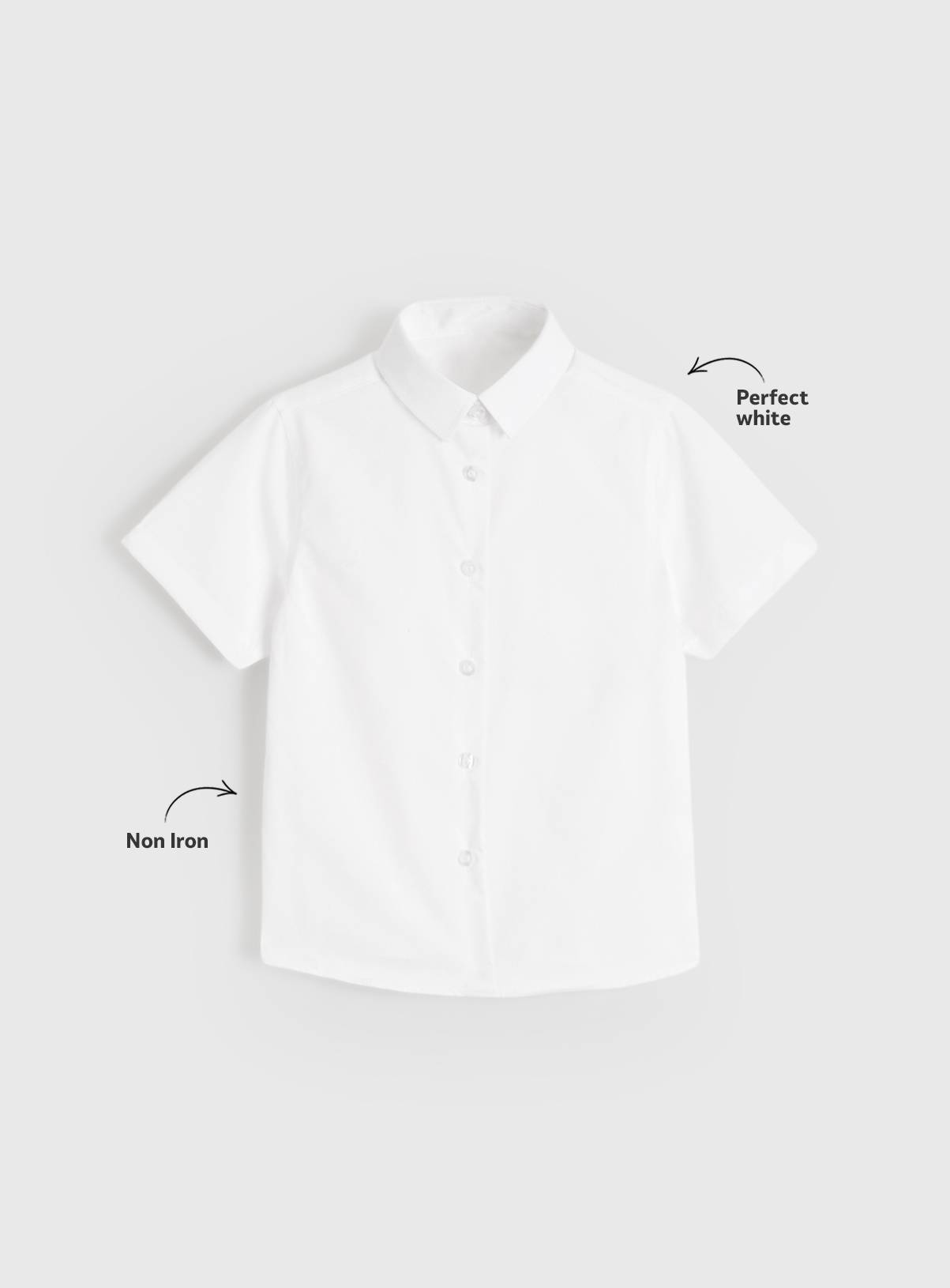 Perfect White Woven Slim Fit Shirts 3 Pack 10 years - Image 2