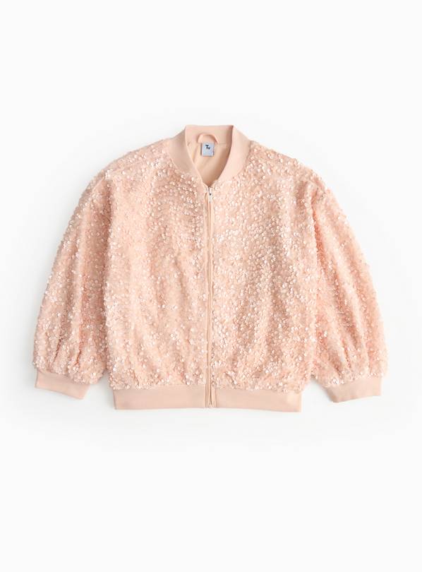 Pink Sequin Bomber Jacket 5 years
