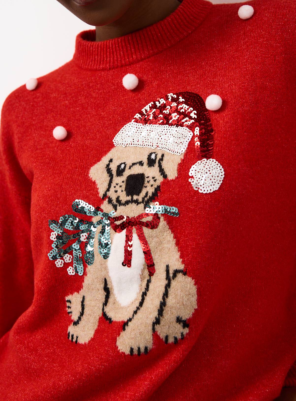 Christmas Santa Hat Dog Jumper 20 - Image 3