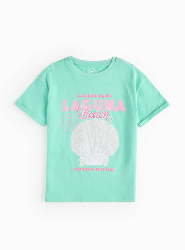 Green Laguna Beach Graphic T-Shirt 5 years