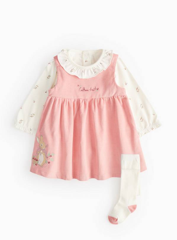 Peter Rabbit Corduroy 3 Piece Dress Set 3-6 months