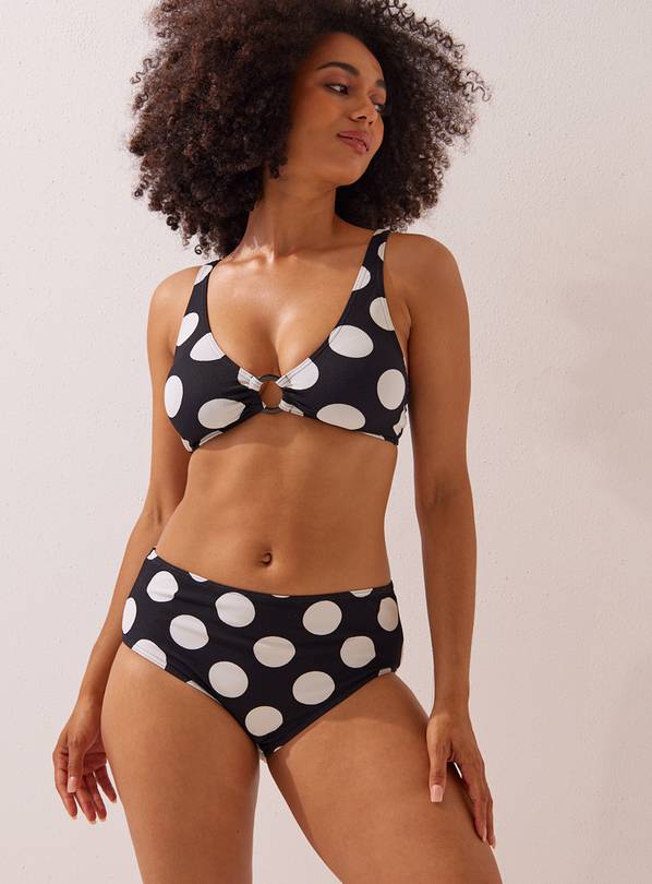 Polka Dot Printed Full Bikini Bottoms 20