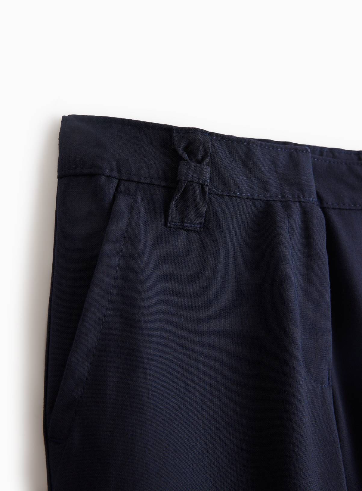 4 Pack Navy Trousers with Reinforced Knees & Extendable Hem 12 years - Image 2