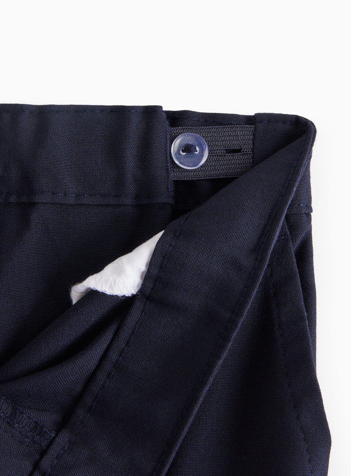 4 Pack Navy Trousers with Reinforced Knees & Extendable Hem 12 years - Image 4 thumbnail