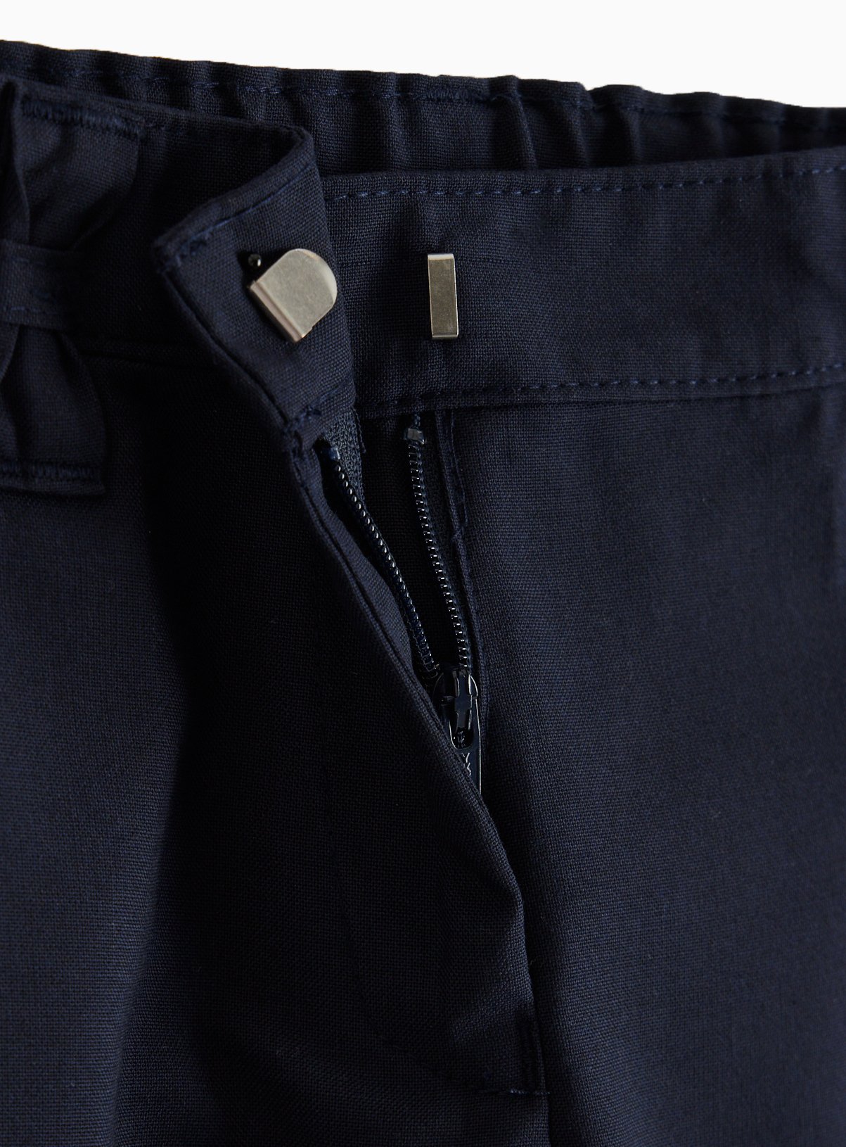 2 Pack Girls Navy Trousers with Reinforced Knees & Extendable Hems Longer Leg 4 years - Image 3 thumbnail