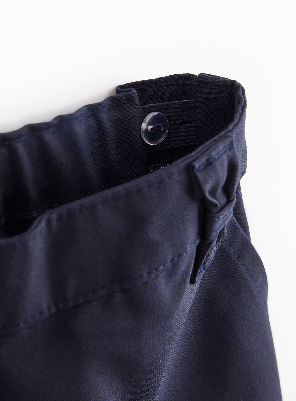2 Pack Girls Navy Trousers with Reinforced Knees & Extendable Hem 11 years - Image 4