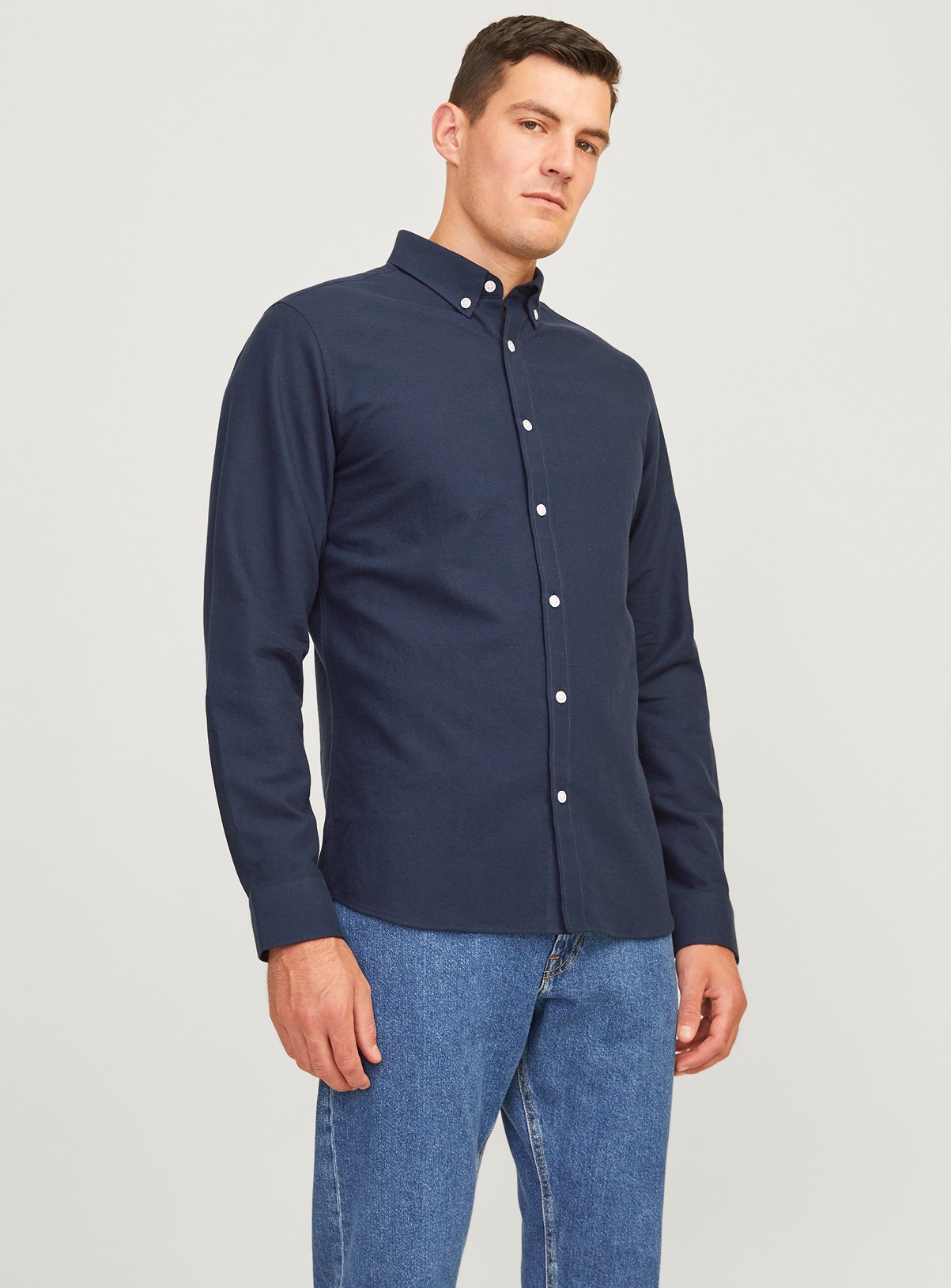 Men's Blue JJ REBEL Oscar Oxford Shirt