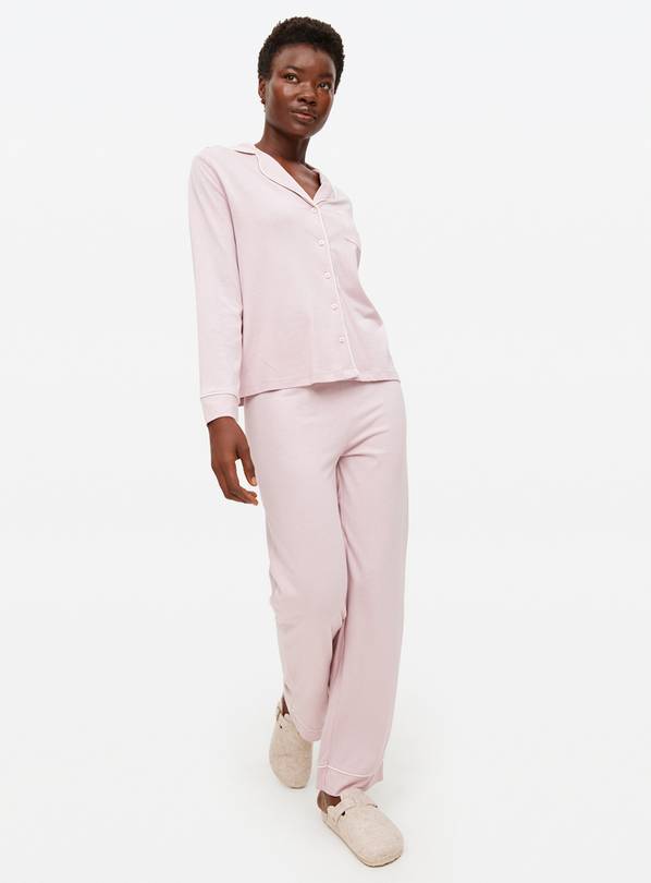 Pink Modal Blend Traditional Pyjamas XS