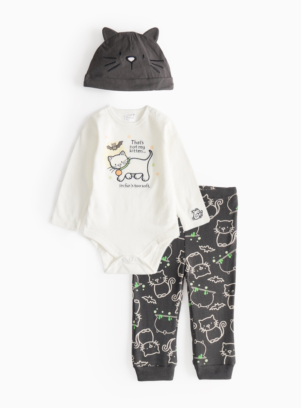 Unisex Halloween That's Not My Kitten 3 Piece Set - That's not my by Sainsbury's