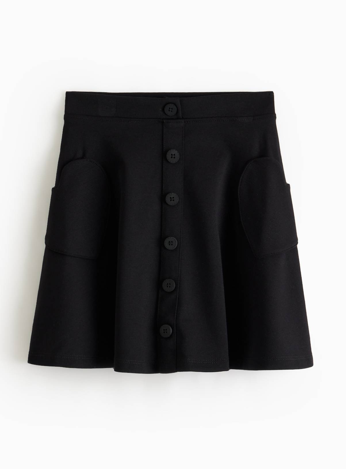 Black Heart Pocket Jersey Skirt 5 years - Image 1