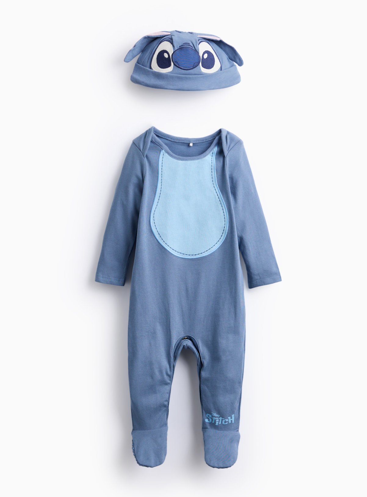 Blue Blue Hallowen Disney Stitch Sleepsuit & Hat Set - Disney by Sainsbury's