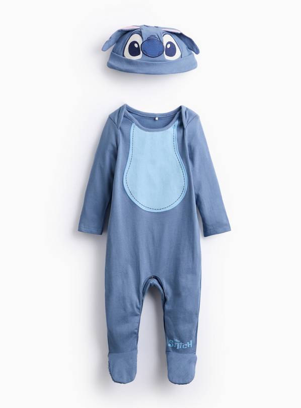 Hallowen Disney Stitch Sleepsuit & Hat Set Newborn