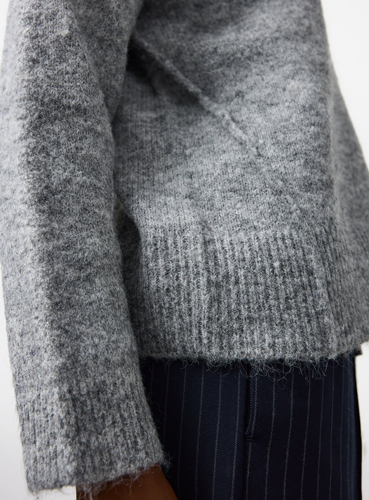 Grey Relaxed Crew Neck Jumper 6 - Image 3 thumbnail