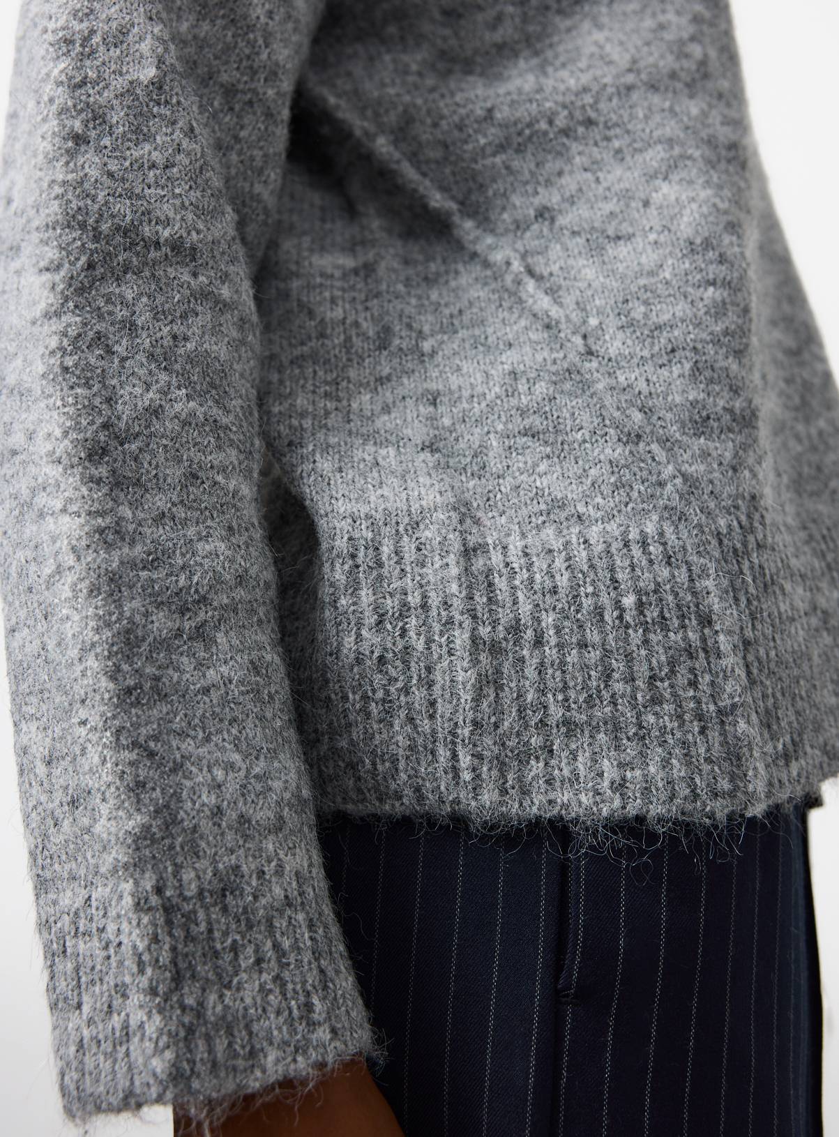Grey Relaxed Crew Neck Jumper 6 - Image 3