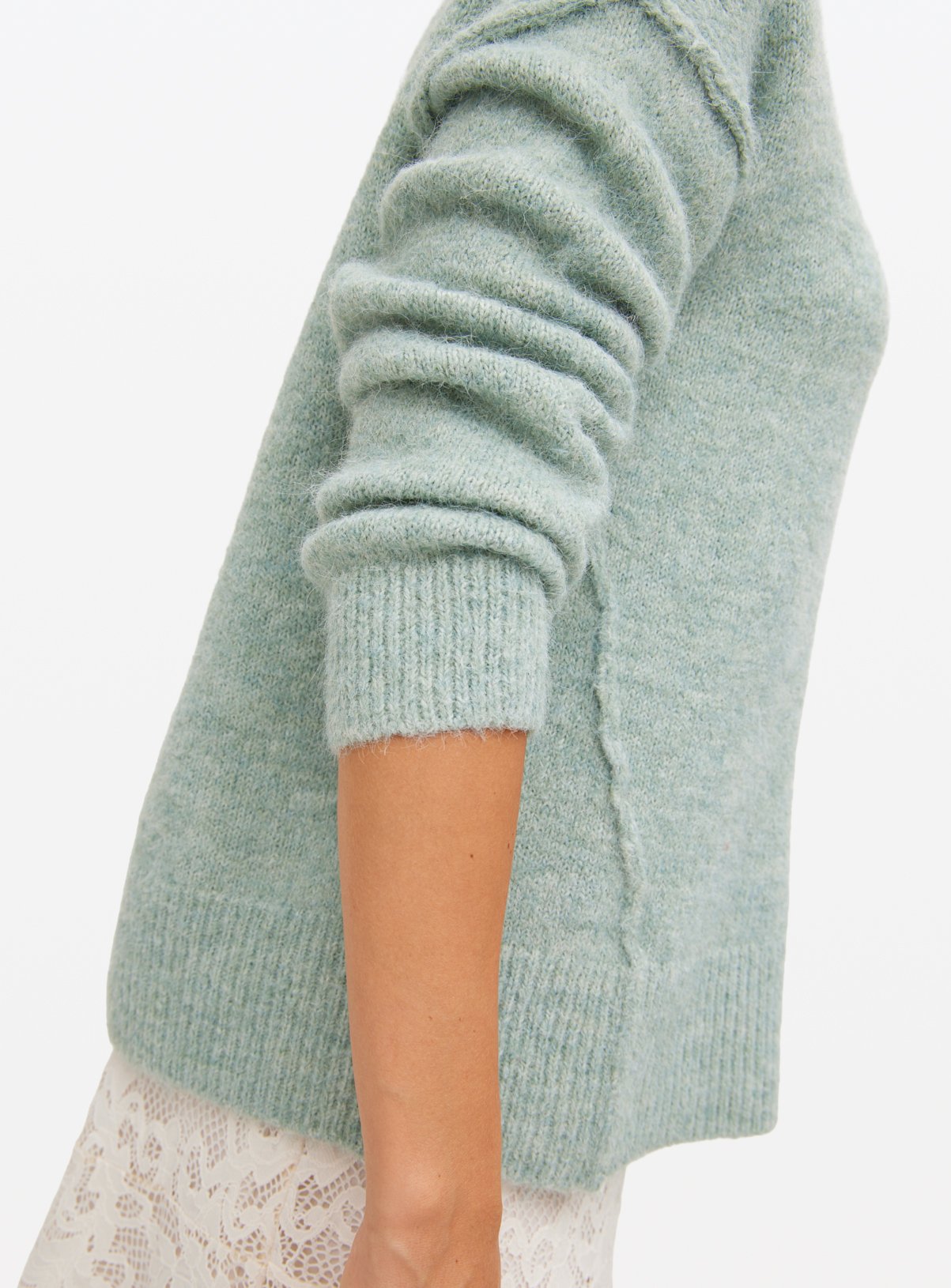 Teal Relaxed Crew Neck Jumper 24 - Image 3 thumbnail