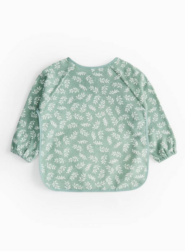 Green Leaf Printed Towelling Bib One Size