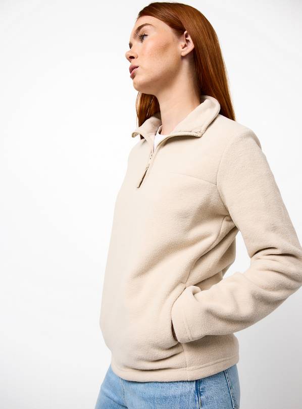 Cream Quarter Zip Fleece XXL