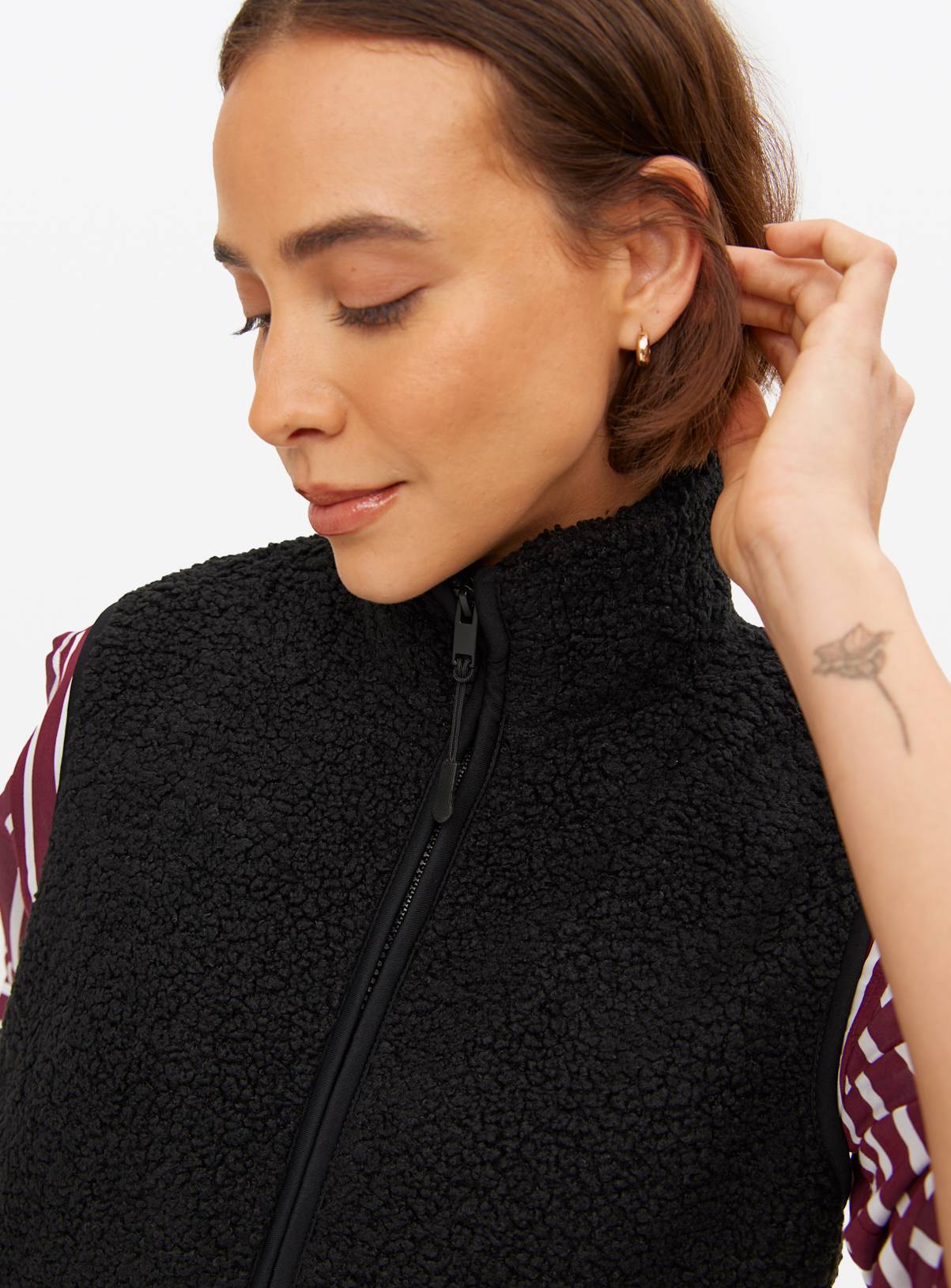 Black Borg Fleece Gilet L - Image 3