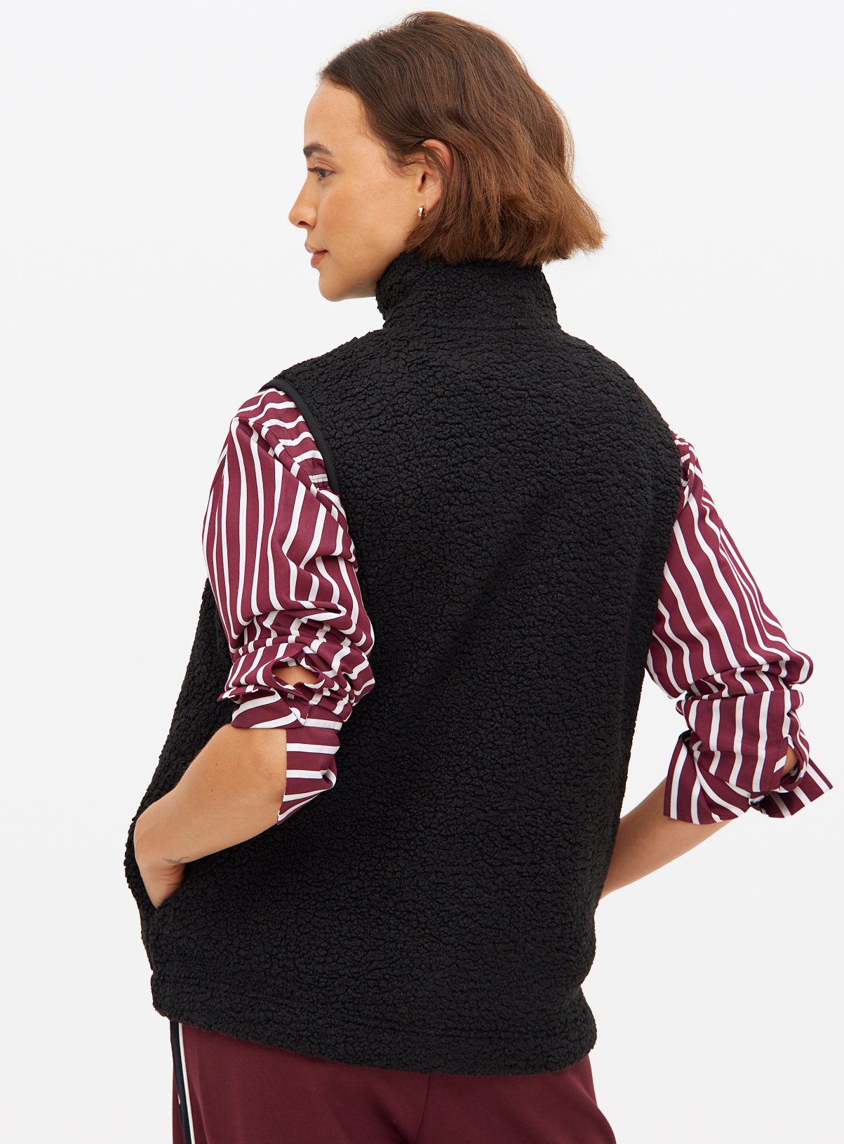 Black Borg Fleece Gilet L - Image 4 thumbnail