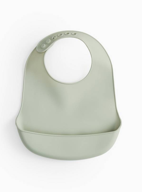 Green Silicone Bib One Size