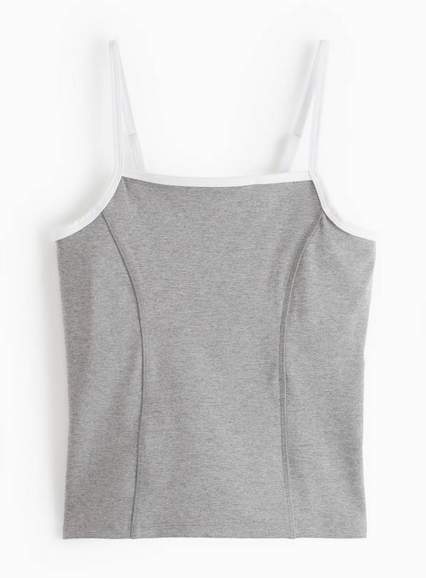 REAKTIV Grey Colourblock Built-In Support Vest XXL
