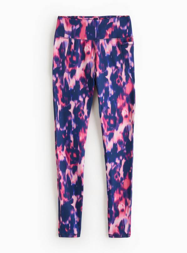 REAKTIV Pink Blurred Print High-Waisted Everyday Legging XL