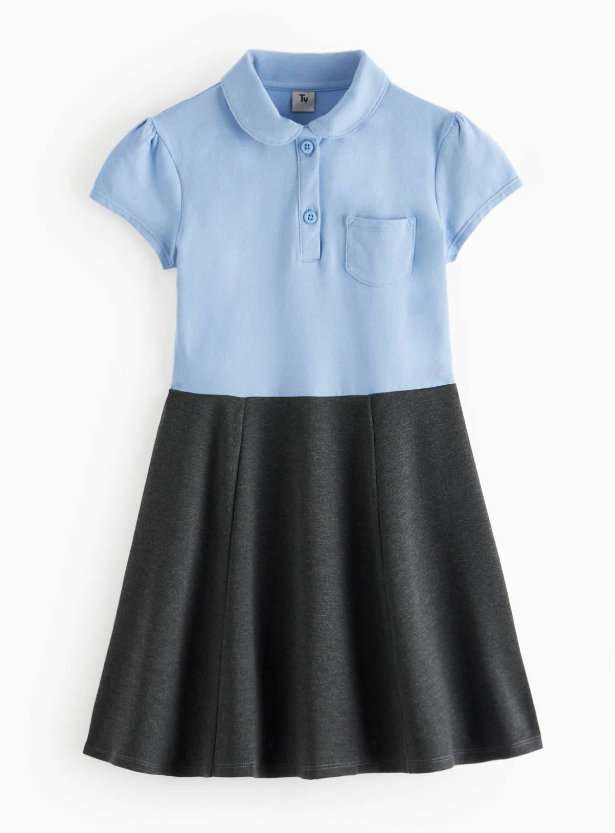 Blue & White Twofer Dress 5 years - Image 1