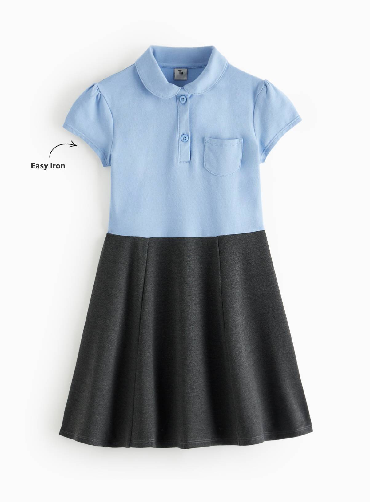 Blue & White Twofer Dress 5 years - Image 2