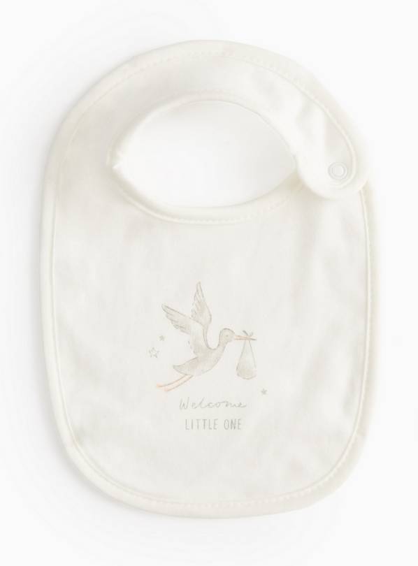 Unisex Stork Milk Bib One Size
