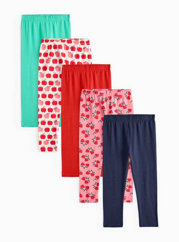 Jersey Leggings 5 Pack 1-2 years