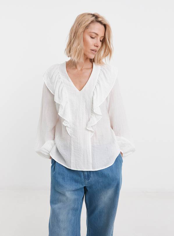 JD WILLIAMS Ruffle Detail Blouse 32