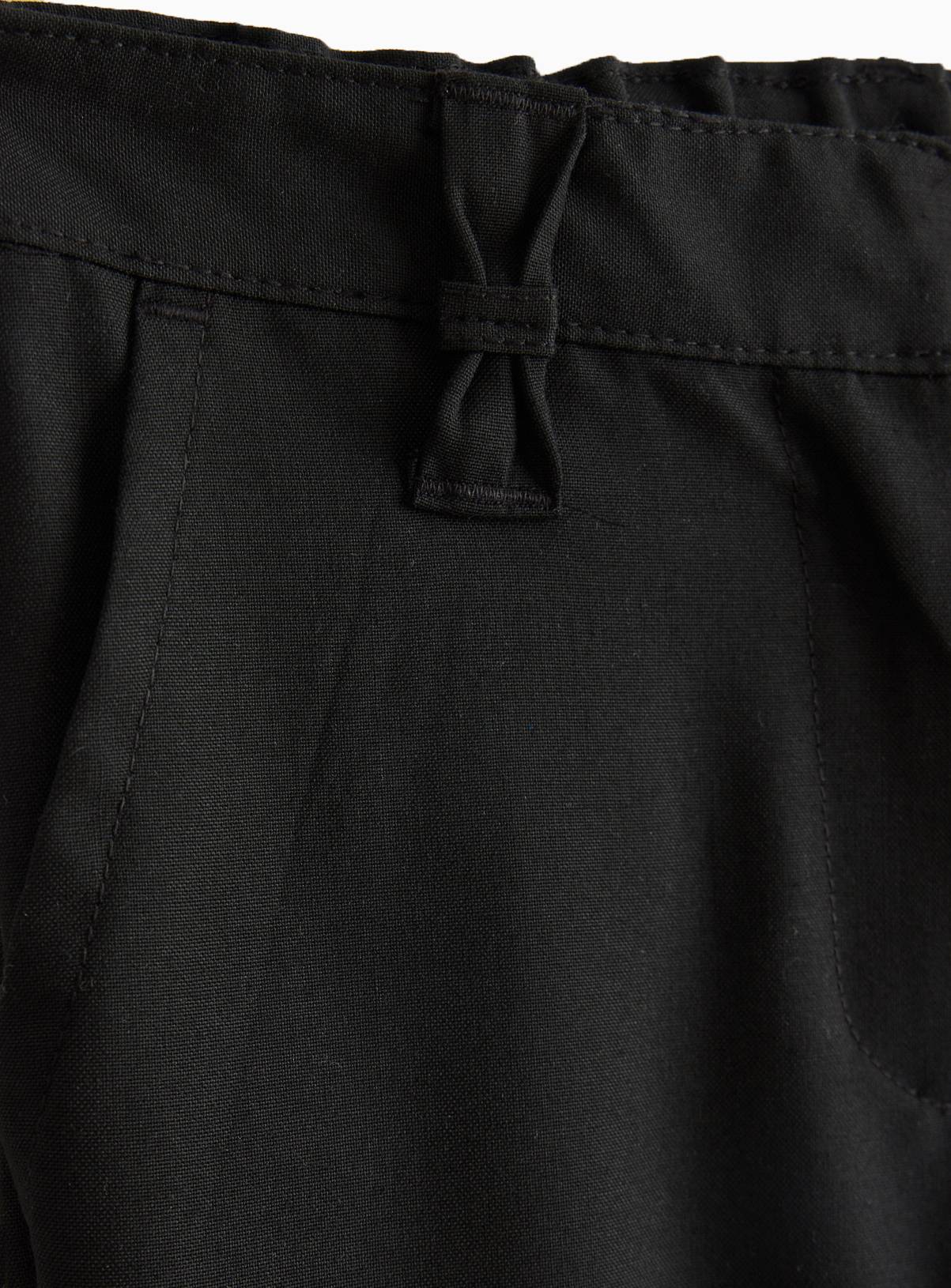2 Pack Black Slim Trousers with Reinforced Knees & Extendable Hem 11 years - Image 3