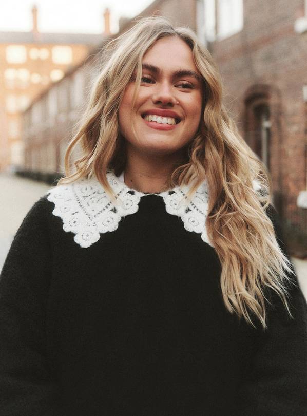 SIMPLY BE 2 In 1 Collar Jumper 28-30